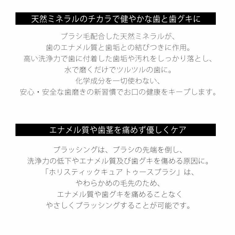 歯ブラシ ホリスティックキュア トゥースブラシ デビューセット 4本セット HOLISTIC CURE