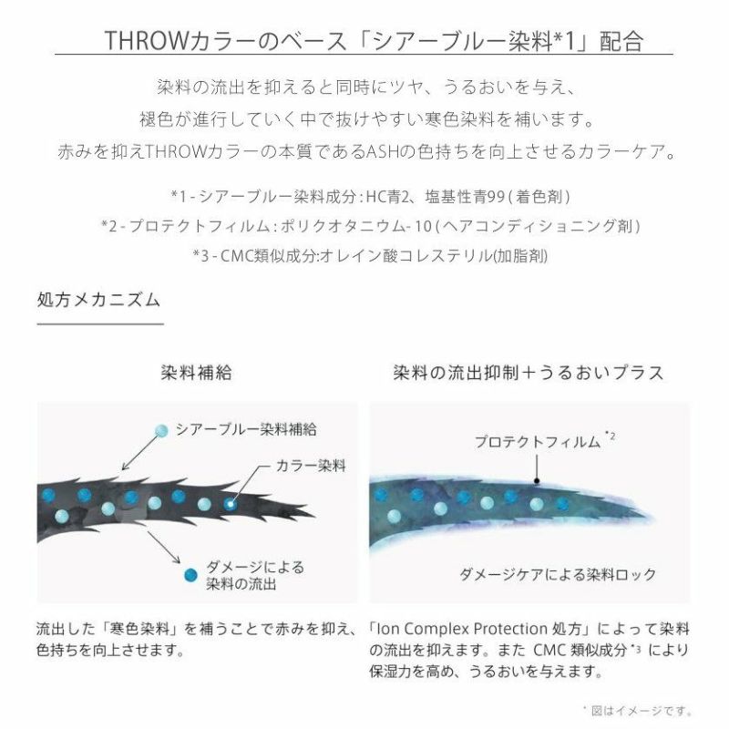 THROW スロウ カラーシャンプー アッシュ 80ml モルトベーネ | サロン専用品通販 apish mo.no