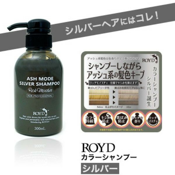 ROYD ロイド カラー シャンプー トリートメント 300ml シルバー | サロン専用品通販 apish mo.no